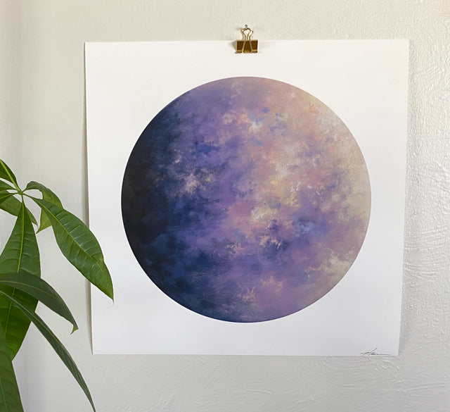 “Marble Moon”, print