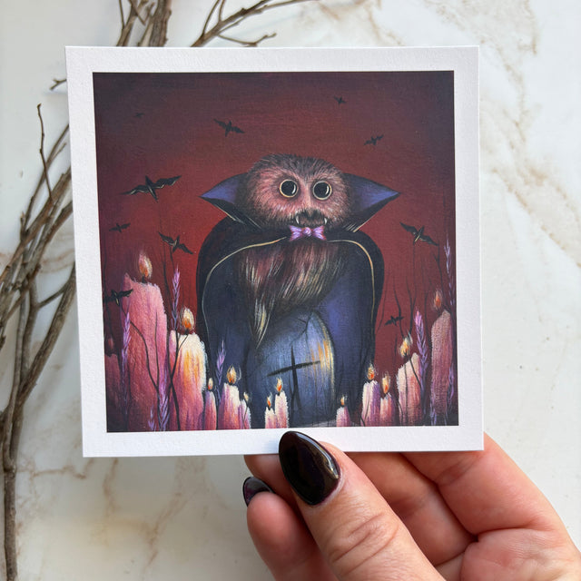 "Dracu-whet" mini print