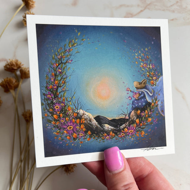 "Coming of Spring", mini print