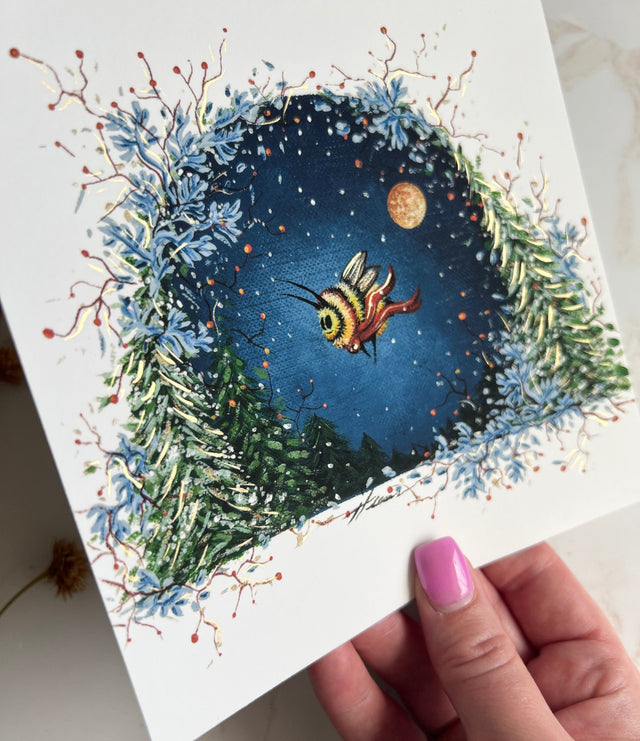 "The Bee in the Forest", print