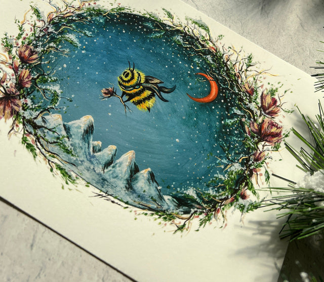 "The Bee in the Snowy Mountains"