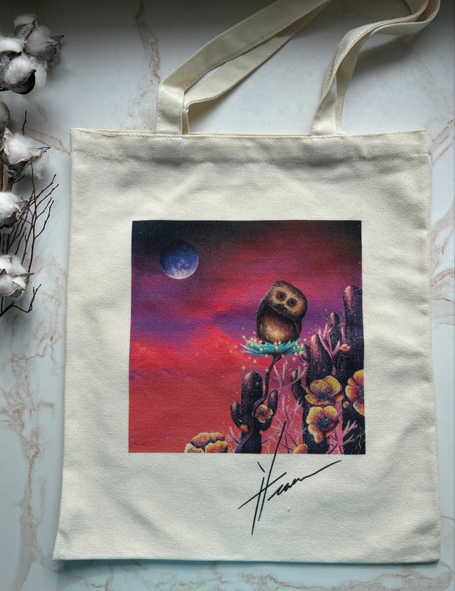 Saw-Whet Tote Bag