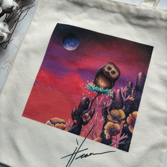 Saw-Whet Tote Bag