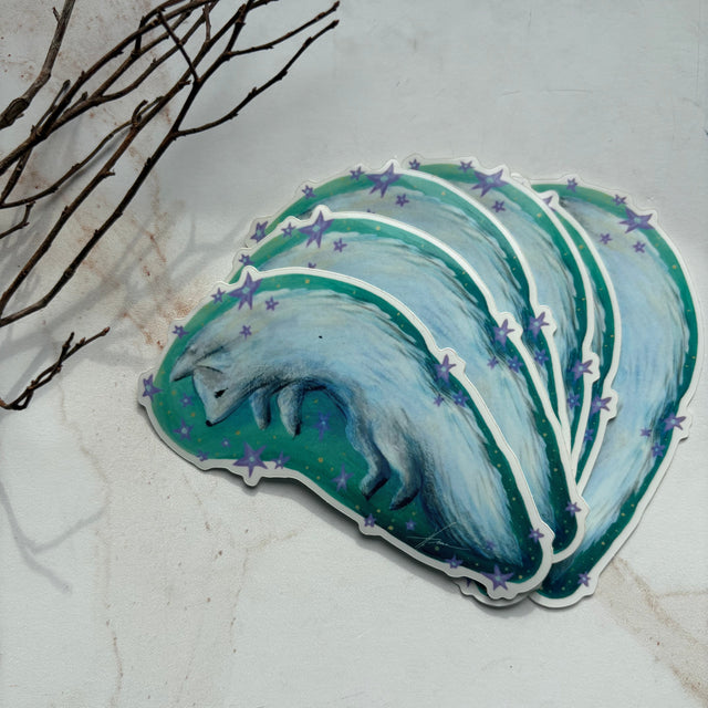 "Arctic Fox", single sticker