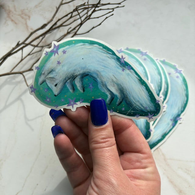 "Arctic Fox", single sticker