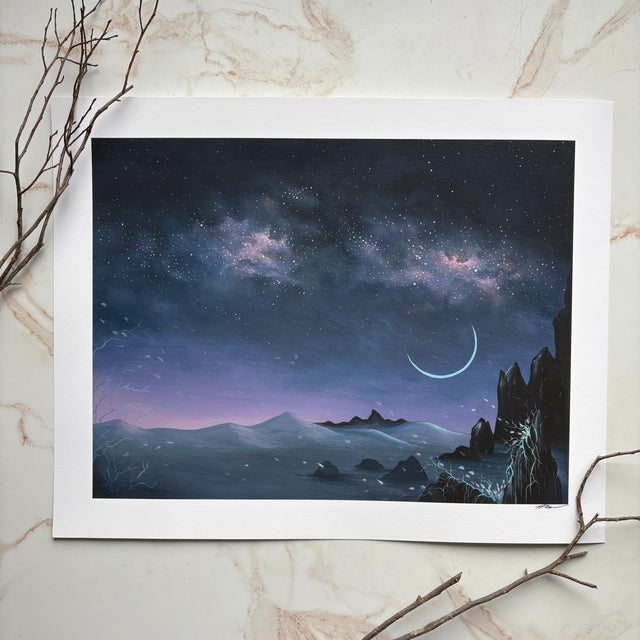 "Milky Tundra", print