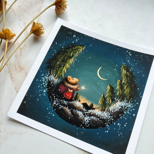 "Winter Moon", mini print