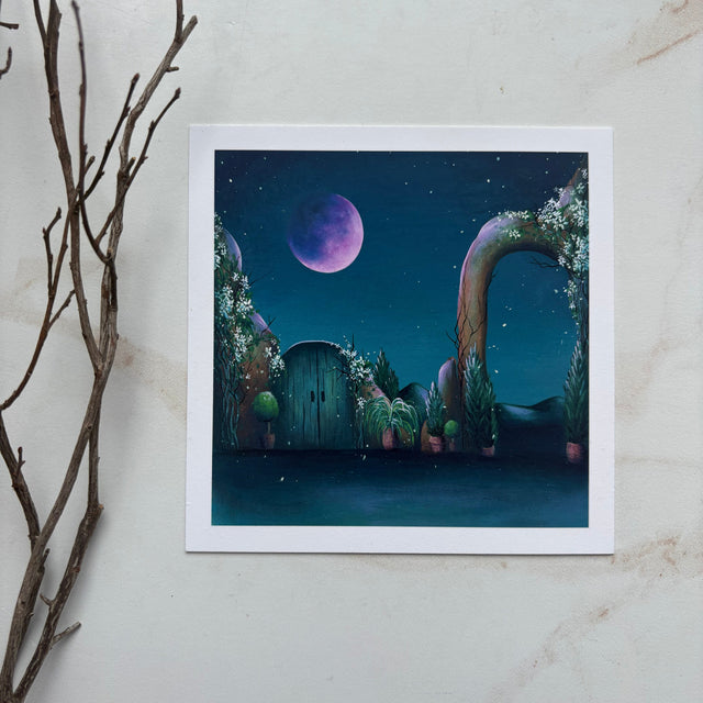"Jasmine Moon", mini print
