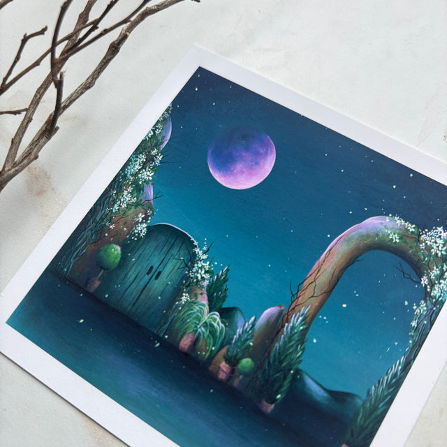 "Jasmine Moon", mini print
