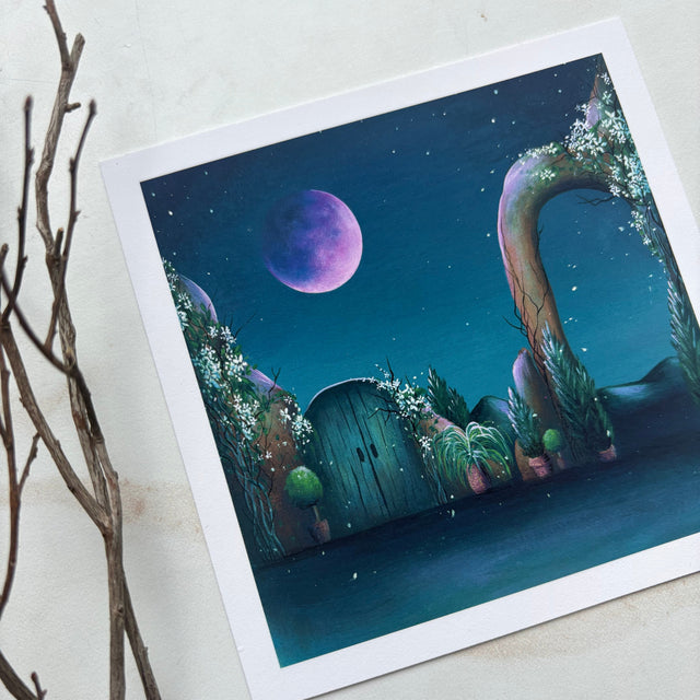"Jasmine Moon", mini print
