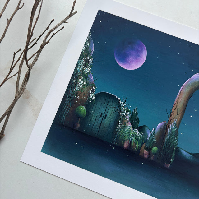 "Jasmine Moon", print