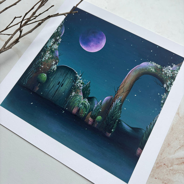 "Jasmine Moon", print
