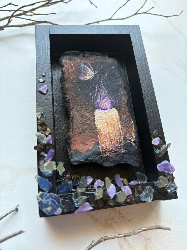 "Purple Flame",  mini diorama
