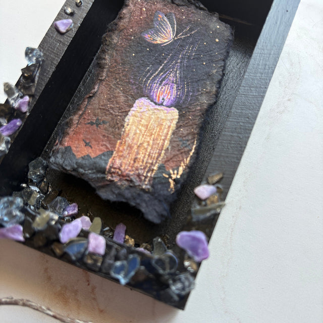"Purple Flame",  mini diorama