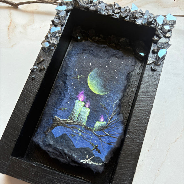 "Neon Moon", mini diorama