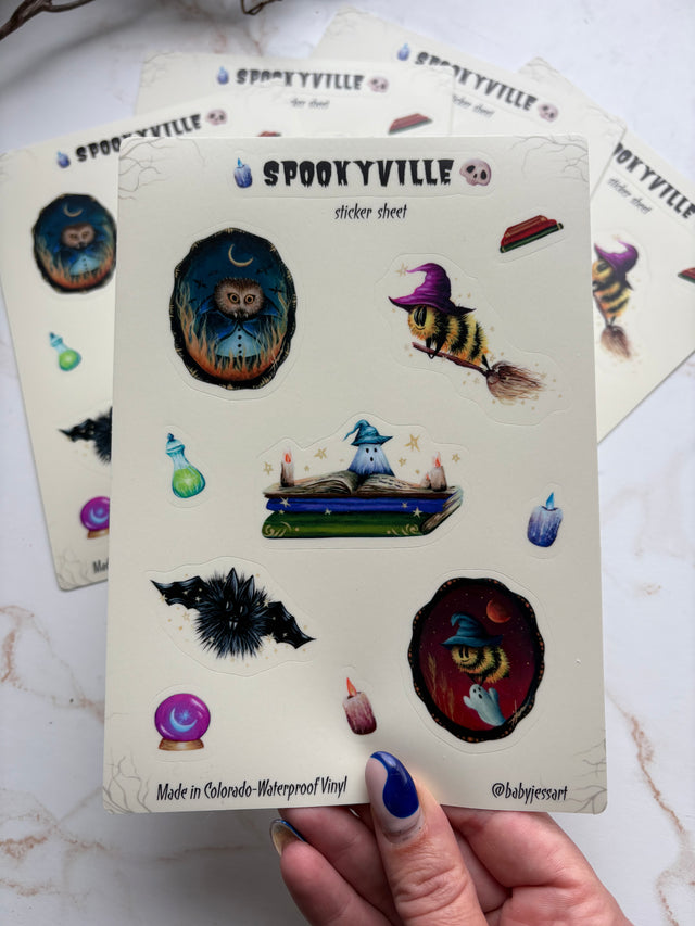 Spookyville sticker sheet