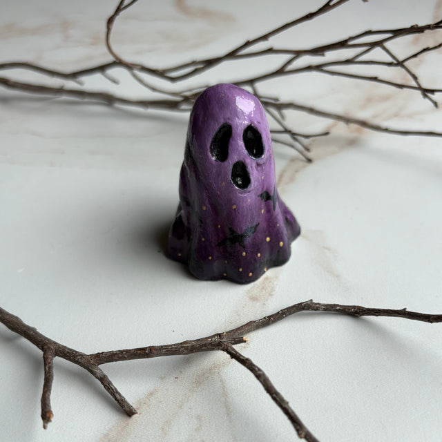 Clay Ghostie, purple ombre bats