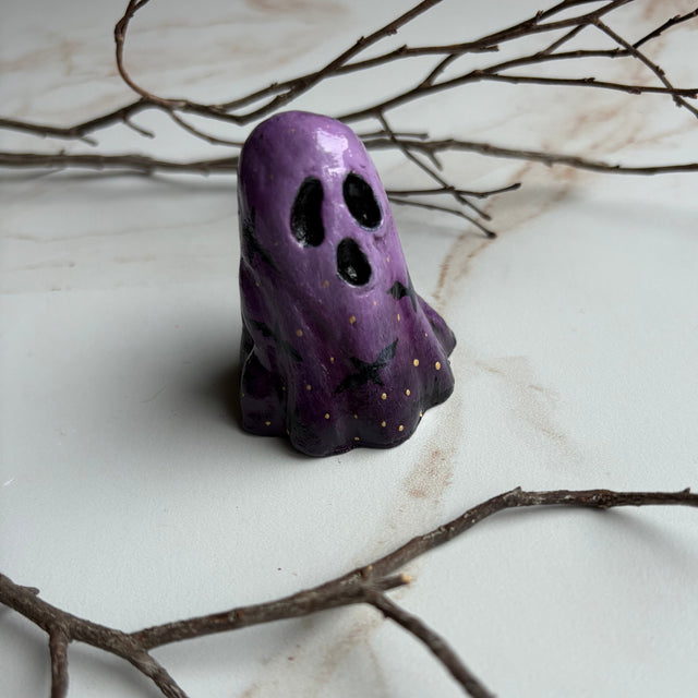 Clay Ghostie, purple ombre bats