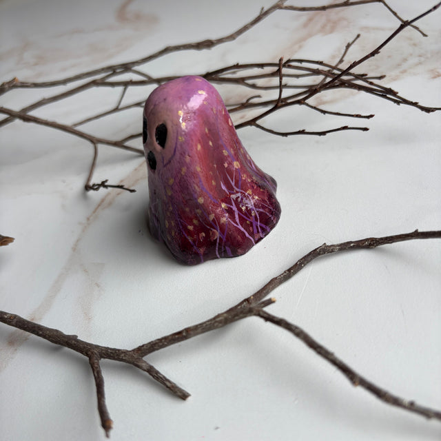 Clay Ghostie, magenta leaves