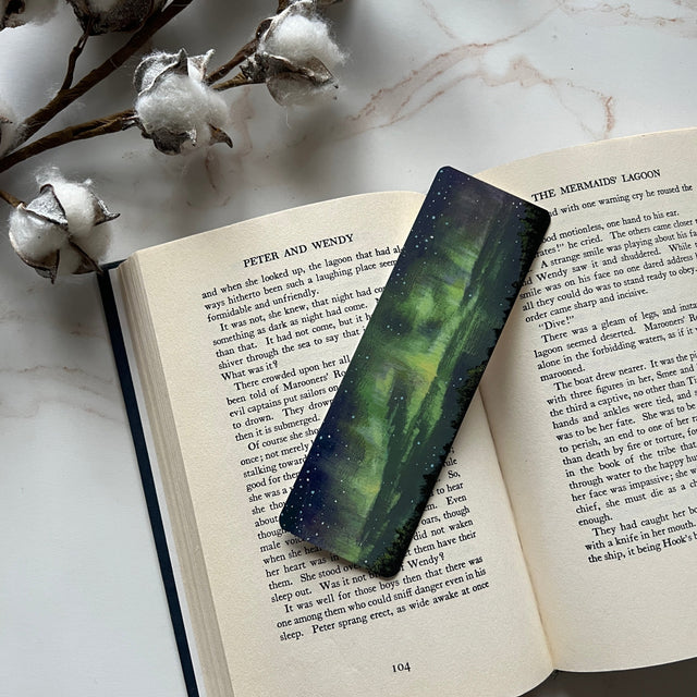 Green Northern Lights Bookmark