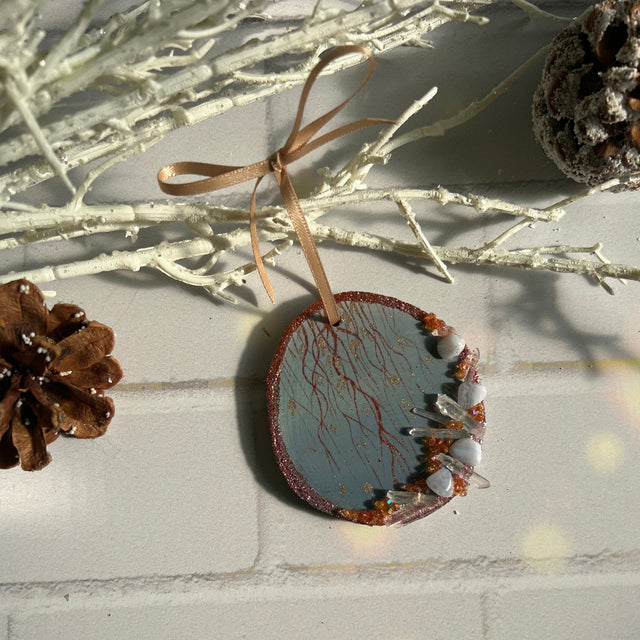 Pink and Blue Ornament