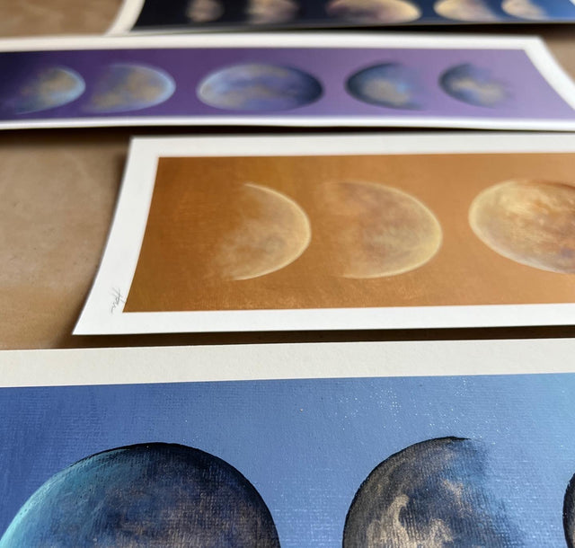 Moon phase prints