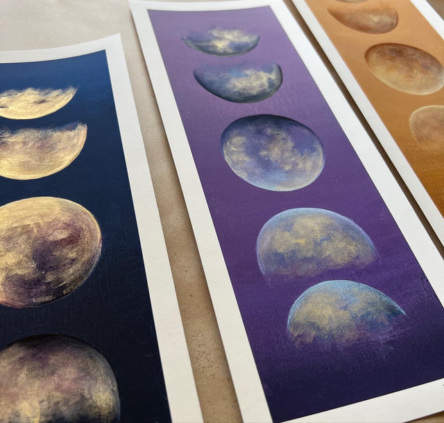 Moon phase prints