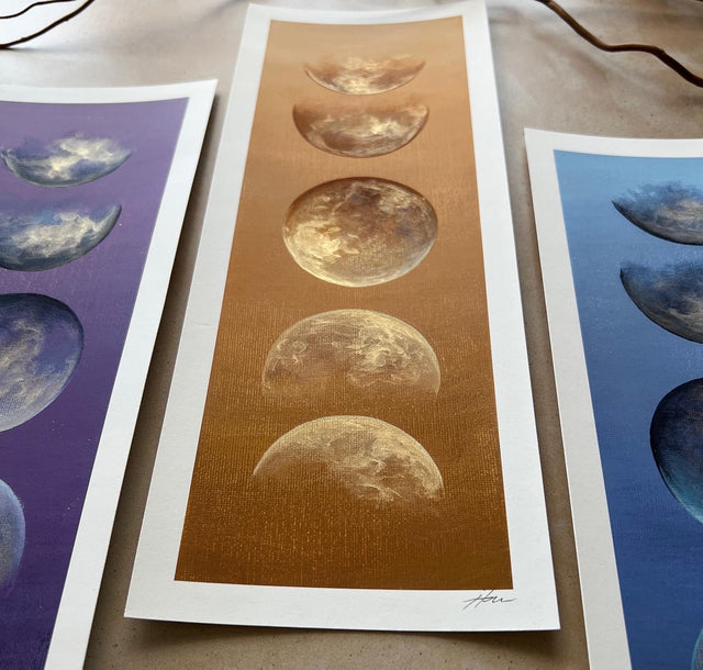 Moon phase prints