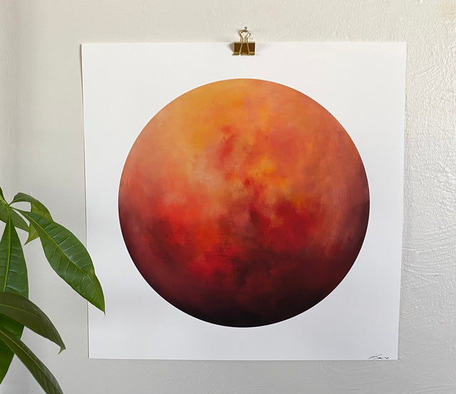 “Fire Moon”, print